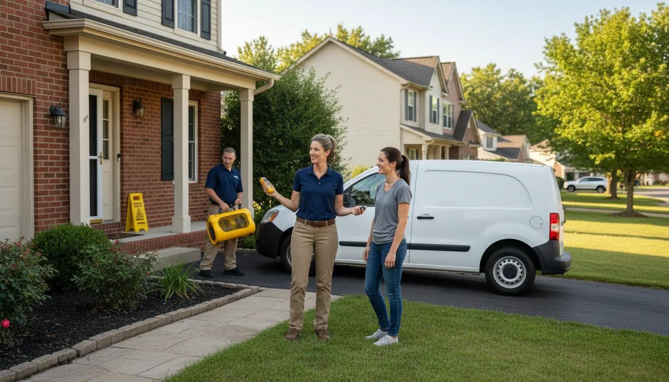 Residential water damage restoration in Bordelonville, LA